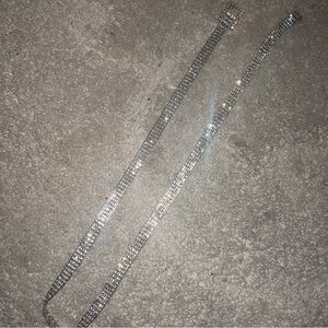 SOLD Sparkling Silver Rhinestone Belt